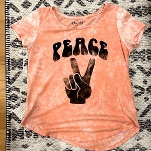 Mudd - Girls Tye-Dye Peace T-Shirt